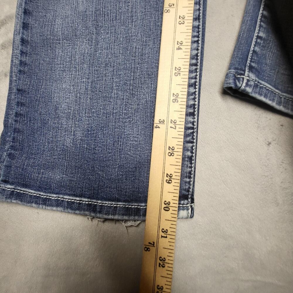 Earl Jean Jeans Womens 16 Blue Bootcut Slim Boot Mid Rise Light Wash - Picture 7 of 11